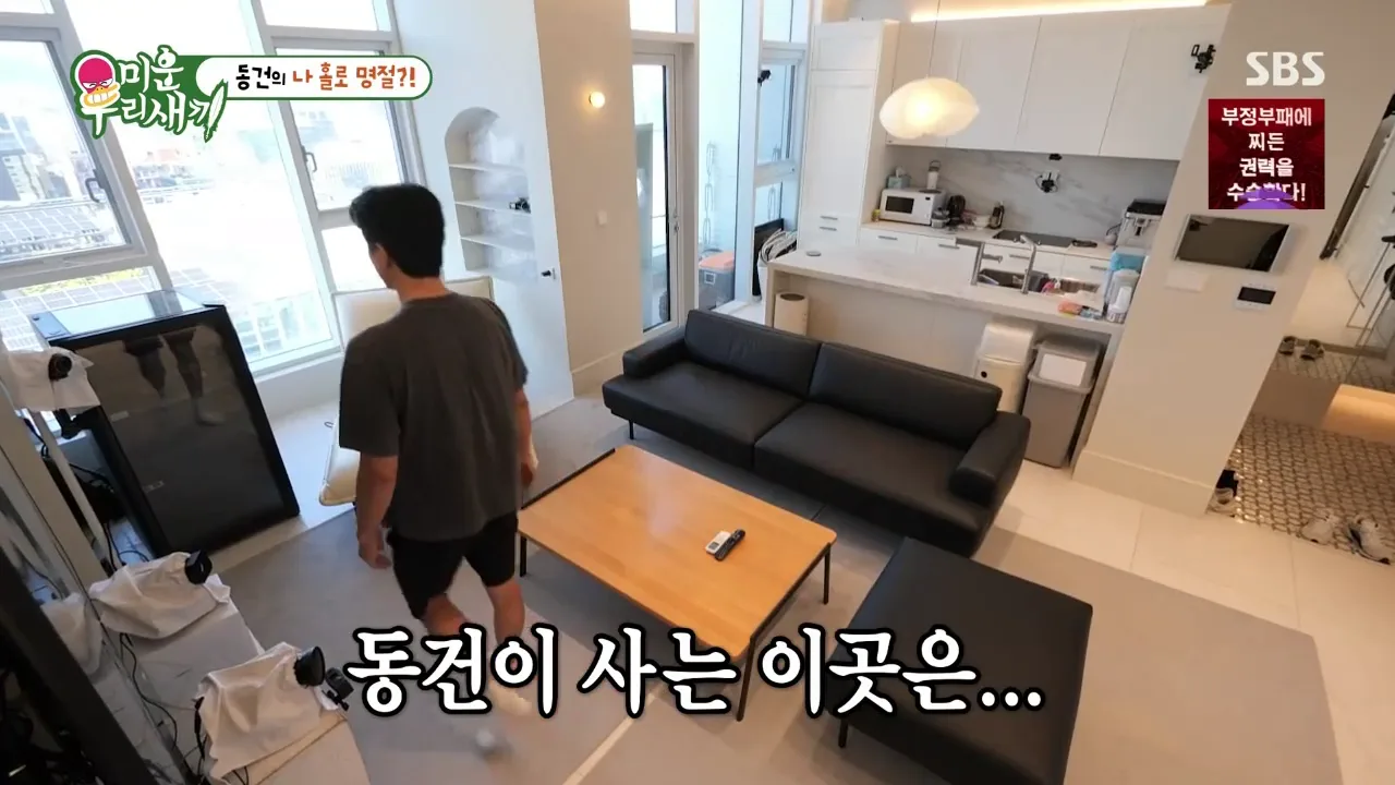 SBS 미운 우리 새끼 이동건 편에 나온 루카831 실내